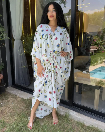 نسيم فستان كتان