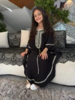 عبايه بناتي فراشة الشرق - الصورة 4