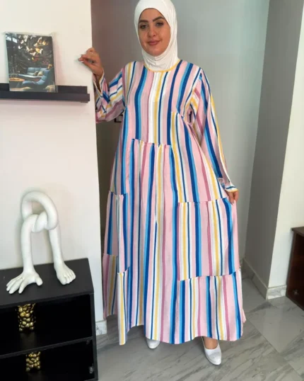 فستان روزين 🌼